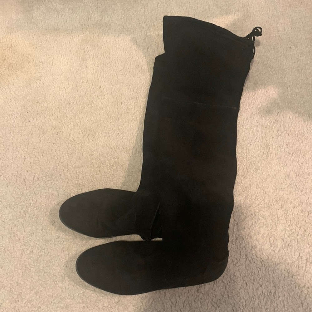 Black Knee High Boots
